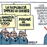 Los compañeros querían comentar algo al respecto de tu pancarta...