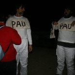 Antimilitaristas alicantinos entran a la Base de Radares de Aitana y plantan la Bandera de la Paz