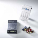 Cargador de pilas capaz de recargar pilas alcalinas