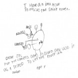 Un niño de siete años sugiere como sacar a Spirit del atasco en el que está