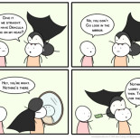 "Dime la verdad, ¿tengo un Drácula mordiéndome en la cabeza?" [Humor]