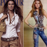 Polémica modelo con la cabeza más grande que la cintura