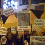 Cientos de personas ante el Ministerio de Asuntos Exteriores en apoyo a Aminatou Haidar