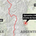 Sismo de 6,2 sacude el oeste de Argentina y parte de Chile