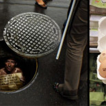 Genial uso de pegatinas en publicidad
