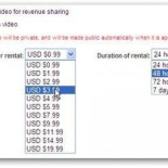 YouTube permitirá a los usuarios poner sus vídeos en alquiler