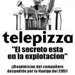 Zaragoza: Telepizza despide a uno de los trabajadores que promovieron la Huelga del 29S
