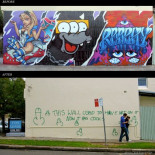 Pintada pasivo-agresiva