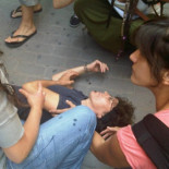 La acampada de Valencia advierte de las primera agresiones en la concentración de esta mañana