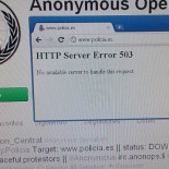 Anonymous tumba la web de la Policía en respuesta a las detenciones