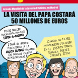 La visita del papa costará 50 millones de euros