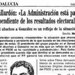 Gallardón en 1993: “El abucheo a González es un reflejo de la situación del país”