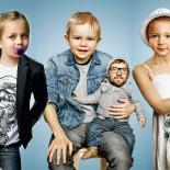 Extrañas fotos de padres e hijos con las cabezas intercambiadas