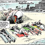 Mientras tanto en la soleada costa del Mediterráneo…