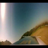 Una cámara en el rotor de un helicóptero tele dirigido