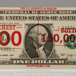 El 99% imprime infografías en billetes para mostrar al 1% la realidad de 'Occupy Wall Street' (ING)