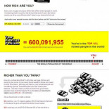 Tu nivel de riqueza entre los 7000 millones de habitantes del planeta