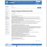 El curioso currículum de Arsenio Fernández de Mesa