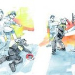 «El chaleco nos protegió de los golpes».