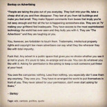 Banksy sobre la publicidad