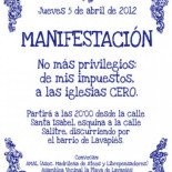 Madrid prohibe una manifestación atea en Jueves Santo
