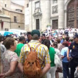 Recibimiento a Cospedal en el Corpus