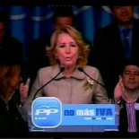 Esperanza Aguirre explica las consecuencias de la subida del IVA