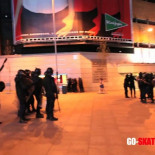 La policía golpea a skaters durante un estreno de cine en Callao