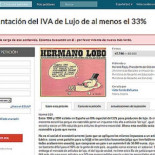 Más de 50.000 personas piden la reimplantación del IVA especial del 33% a los artículos de lujo