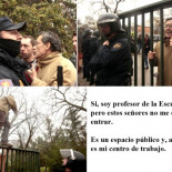 El catedrático que mandó a la mierda a la policía en la UPM: "No veía algo así desde hace 40 años"