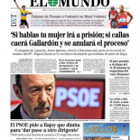 Portada de El Mundo 15/07/2013 :'Si hablas tu mujer irá a prisión'