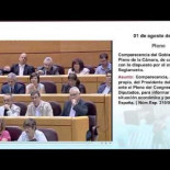 Rajoy en el congreso declarando que Bárcenas no tenía relación con el PP