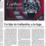 Un hijo de Gallardón, a la fuga