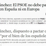 ¿Os acordáis de cuando Pedro Sánchez decía que el PSOE no pactaría con el PP? Pues él se ha olvidado