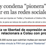 Dos noticias juntas se leen mejor. (Cristina Cifuentes)