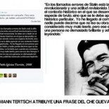 Hermann Tertsch comparte en Twitter una cita del Che Guevara sobre Stalin haciéndola pasar por una de Pablo Iglesias
