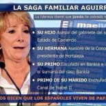 El hijo, la hermana, el primo y el primo del marido de Esperanza Aguirre contratados como asesores