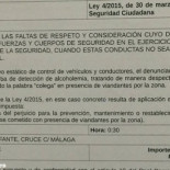 Ley mordaza: 300 euros de multa por llamar 'colega' a la policía
