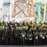 Los cimientos del parque eólico marino “más grande del mundo”
