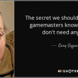 Una década sin Gary Gygax y día del máster