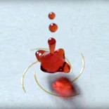 Una nueva superficie hace rotar a las gotas de agua cuando caen sobre ella