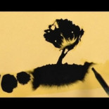 Pintando con tinta y agua aprovechando la tensión superficial (eng)