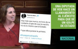 Una diputada de Vox hace un llamamiento al Ejército para que dé un golpe de Estado