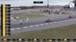 Un piloto de karts que le tira un trozo de coche a su rival en plena carrera y luego se pelean en boxes