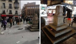 Unos borrachos destrozan el ‘cruceiro’ del Centro Gallego en Madrid