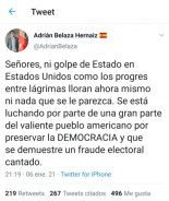 Candidato de VOX a alcaldía justificando el asalto al Capitolio