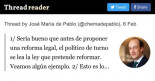 Sería bueno que antes de proponer una reforma legal, el político de turno se lea la ley que pretende reformar