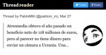 Atresmedia obtuvo el año pasado un beneficio neto de 118 millones de euros, pero al parecer no tiene dinero para enviar un cámara a Ucrania. Una persona haciendo el trabajo de dos