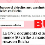 No, la ONU no ha dicho que haya probado que Rusia asesinó a al menos 50 civiles en Bucha (Ucrania) a 22 de abril de 2022 ·