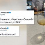 Así nace un nuevo bulo, ahora sobre el vino: el tuit de Ayuso que resume a la perfección su manera de hacer política